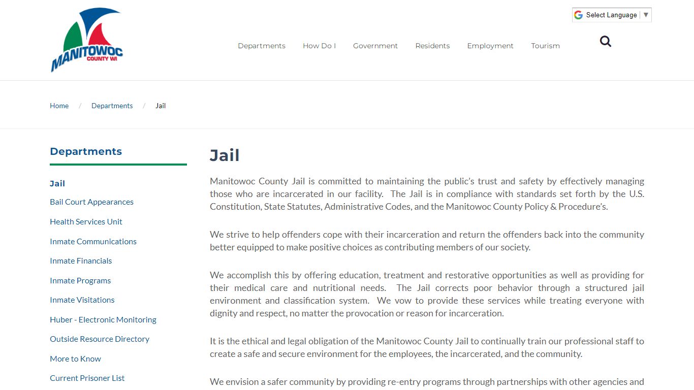 Manitowoc County - Jail